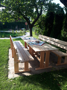 Gartenmöbel aus Lärchenholz - Johanns Holzwelt Salzburg